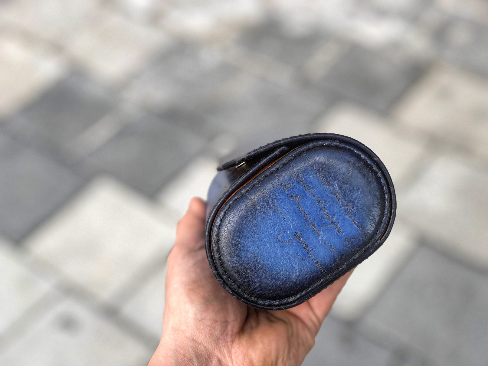 IMG_0223 Galata Scripto Patina Blue Watch Roll For Four Watches