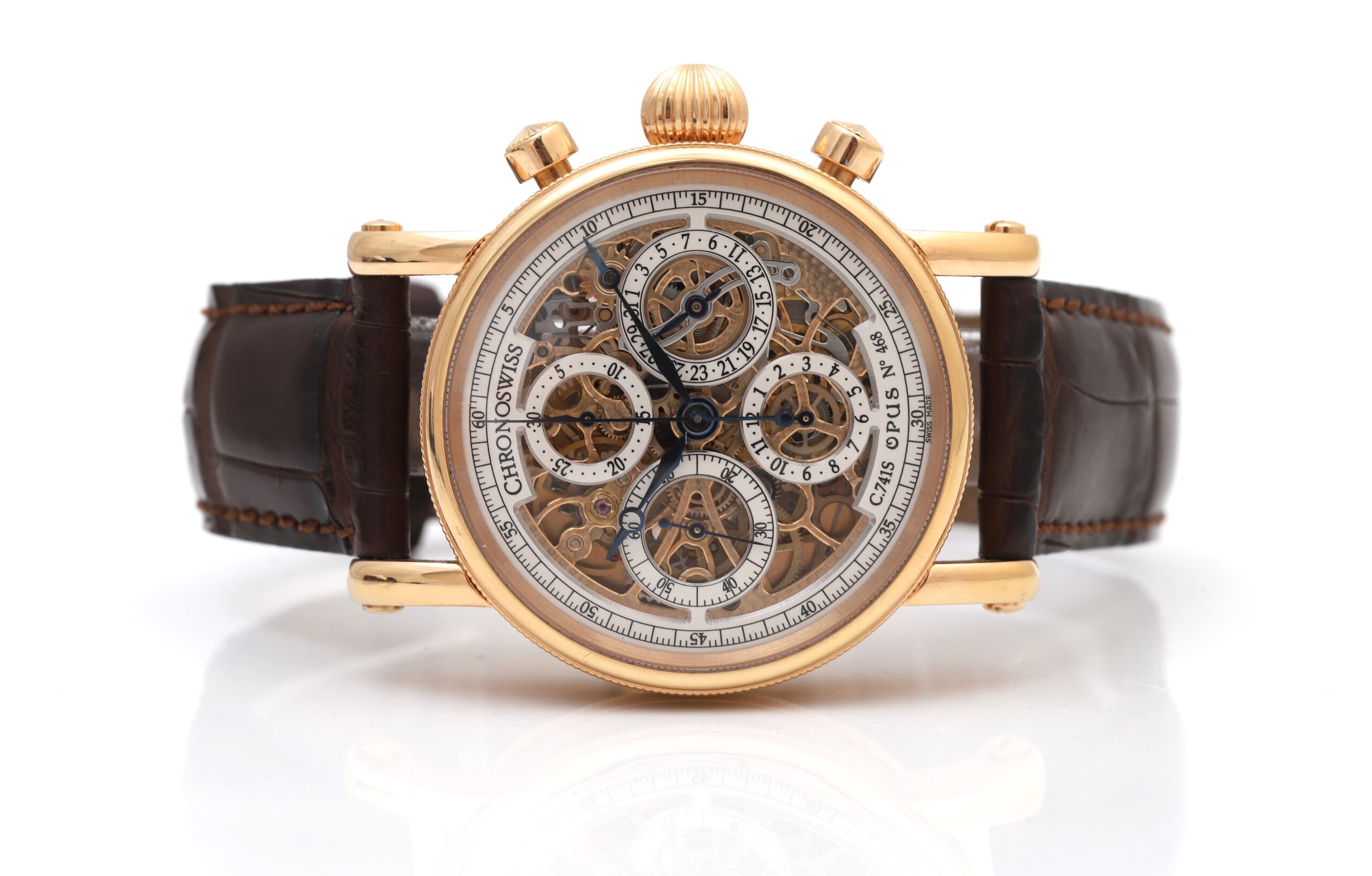 Chronoswiss Chronograph Skeleton Opus Rose Gold 41mm Automatic