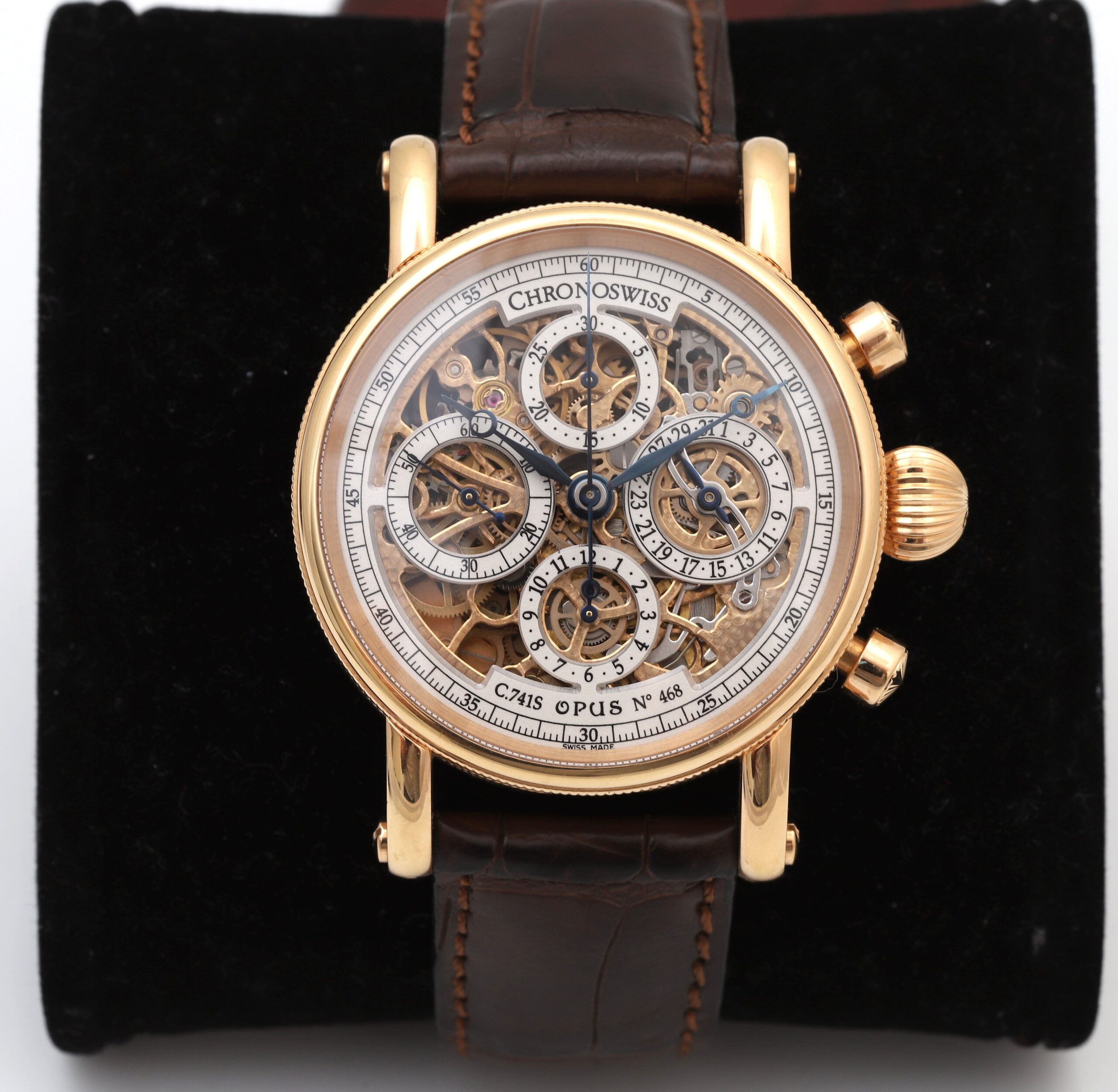 Chronoswiss Chronograph Skeleton Opus Rose Gold 41mm Automatic