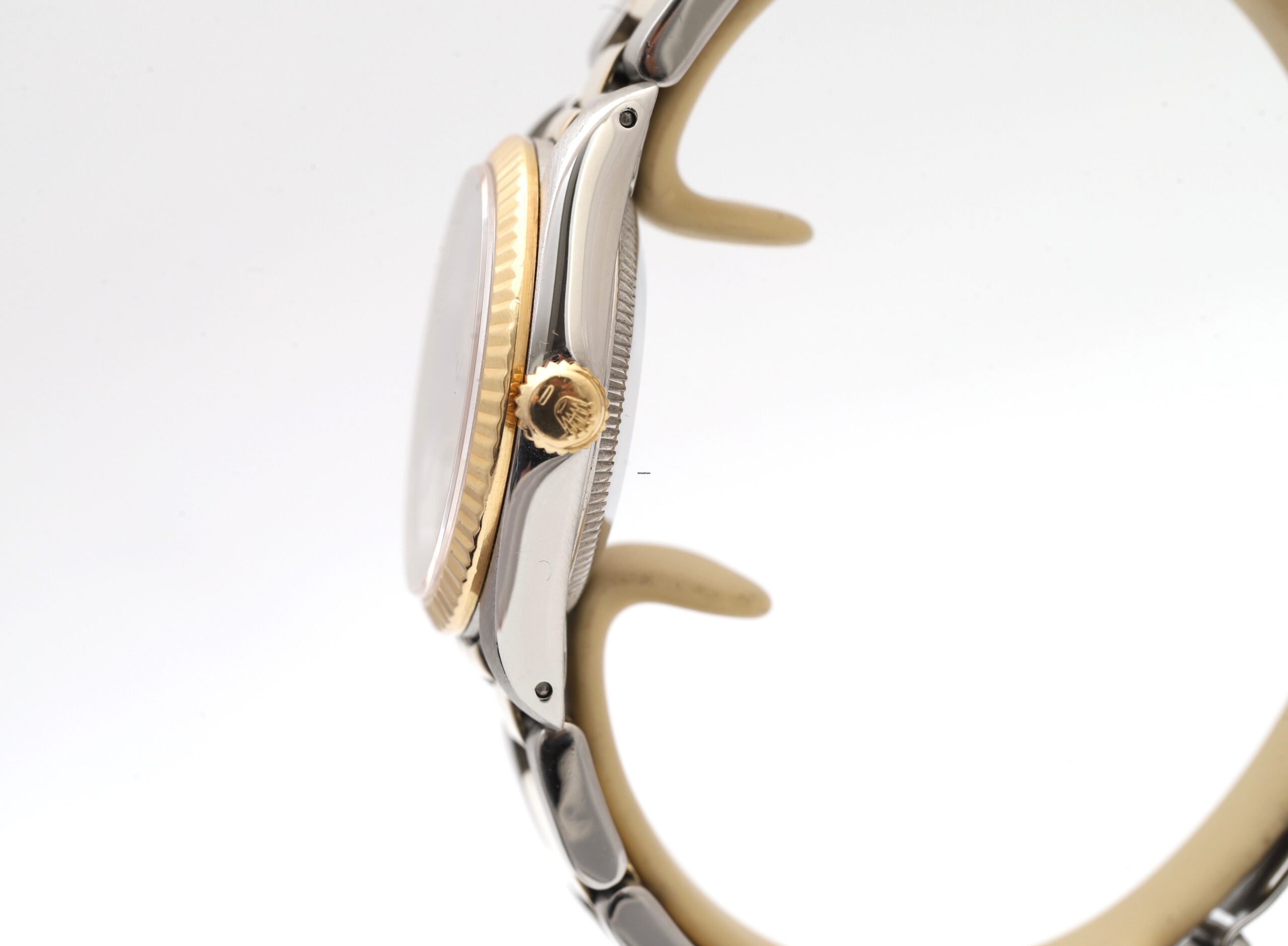 Rolex Oyster Perpetual Datejust Mid Size Steel & Gold Champagne Dial 31mm Ladies