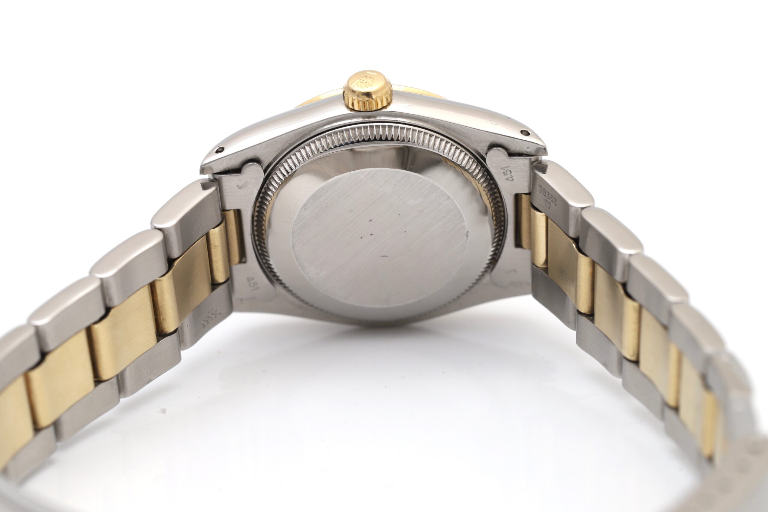 Rolex Oyster Perpetual Datejust Mid Size Steel & Gold Champagne Dial 31mm Ladies