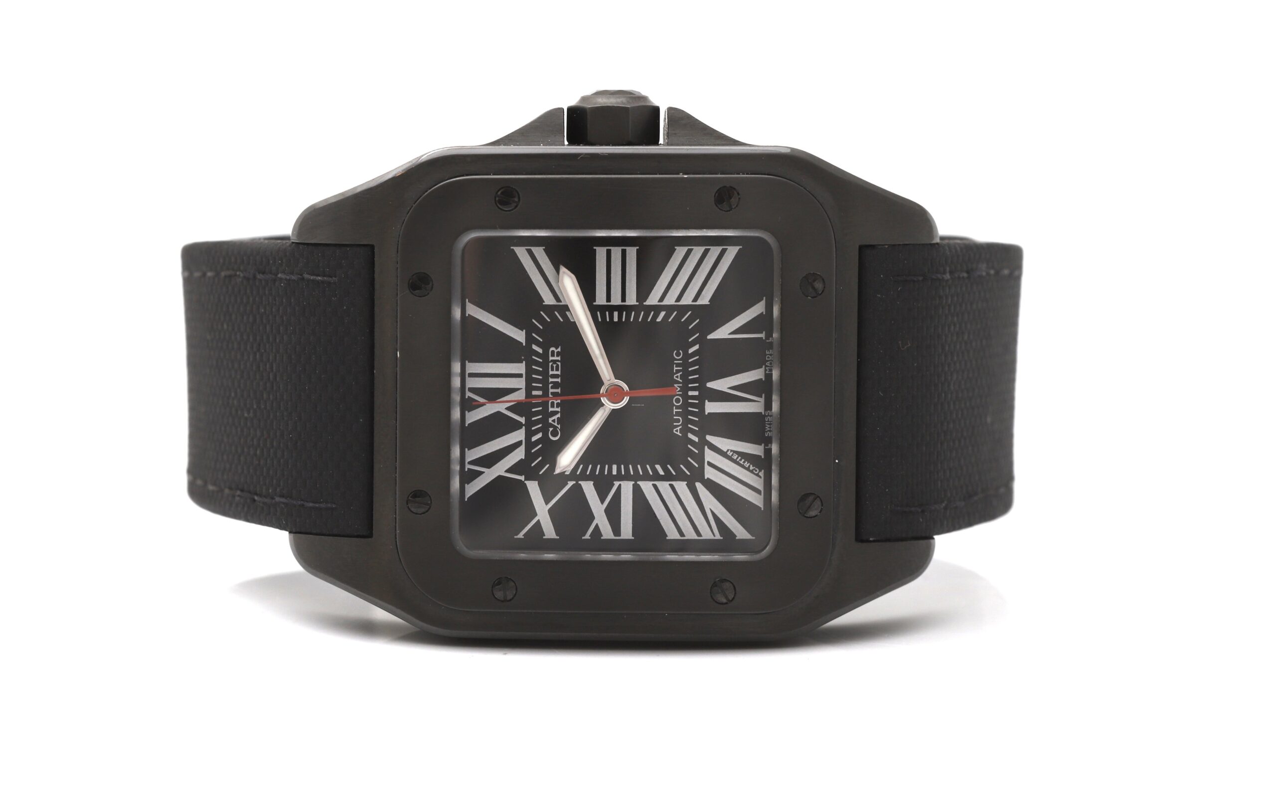 Cartier Santos 100 Large 3774 Stainless Steel Black DLC Automatic Cartier Santos 100 Large 3774 Stainless Steel Black DLC Automatic