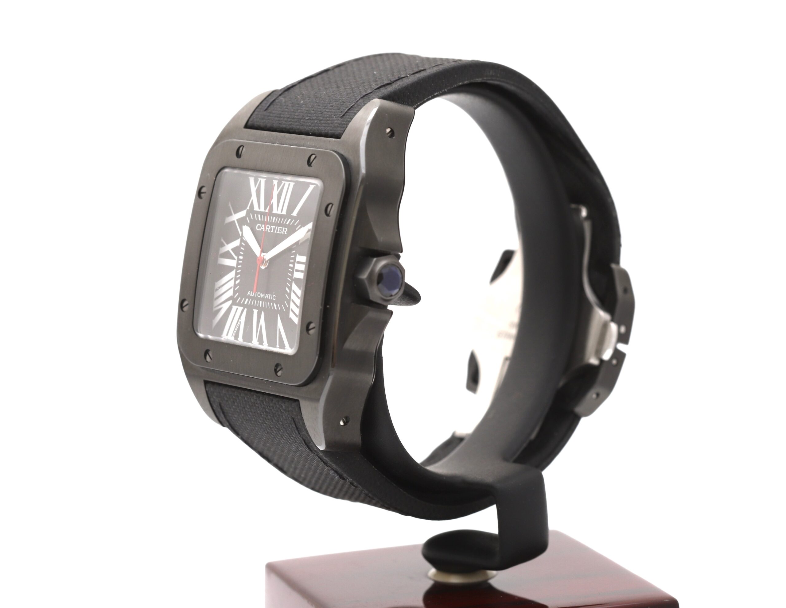 Cartier Santos 100 Large 3774 Stainless Steel Black DLC Automatic Cartier Santos 100 Large 3774 Stainless Steel Black DLC Automatic