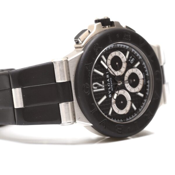 Bulgari Diagono Black Carbon Dial Chronograph 42mm Automatic