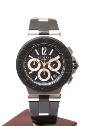 Bulgari Diagono Black Carbon Dial Chronograph 42mm Automatic