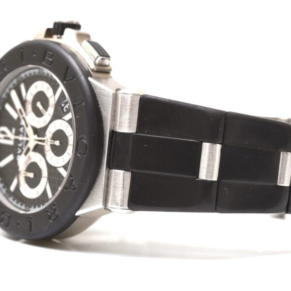 Bulgari Diagono Black Carbon Dial Chronograph 42mm Automatic