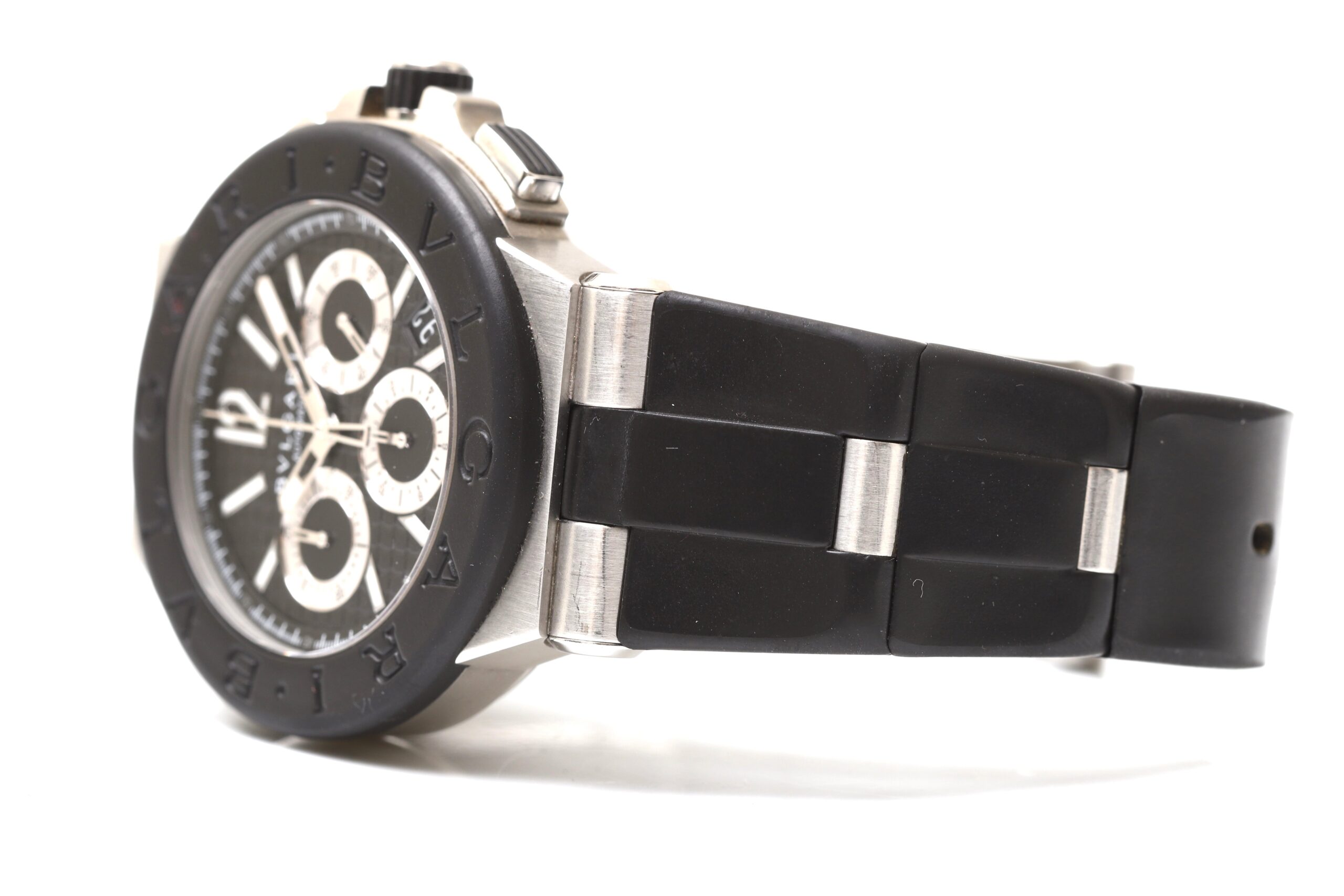 Bulgari Diagono Black Carbon Dial Chronograph 42mm Automatic Bulgari Diagono Black Carbon Dial Chronograph 42mm Automatic