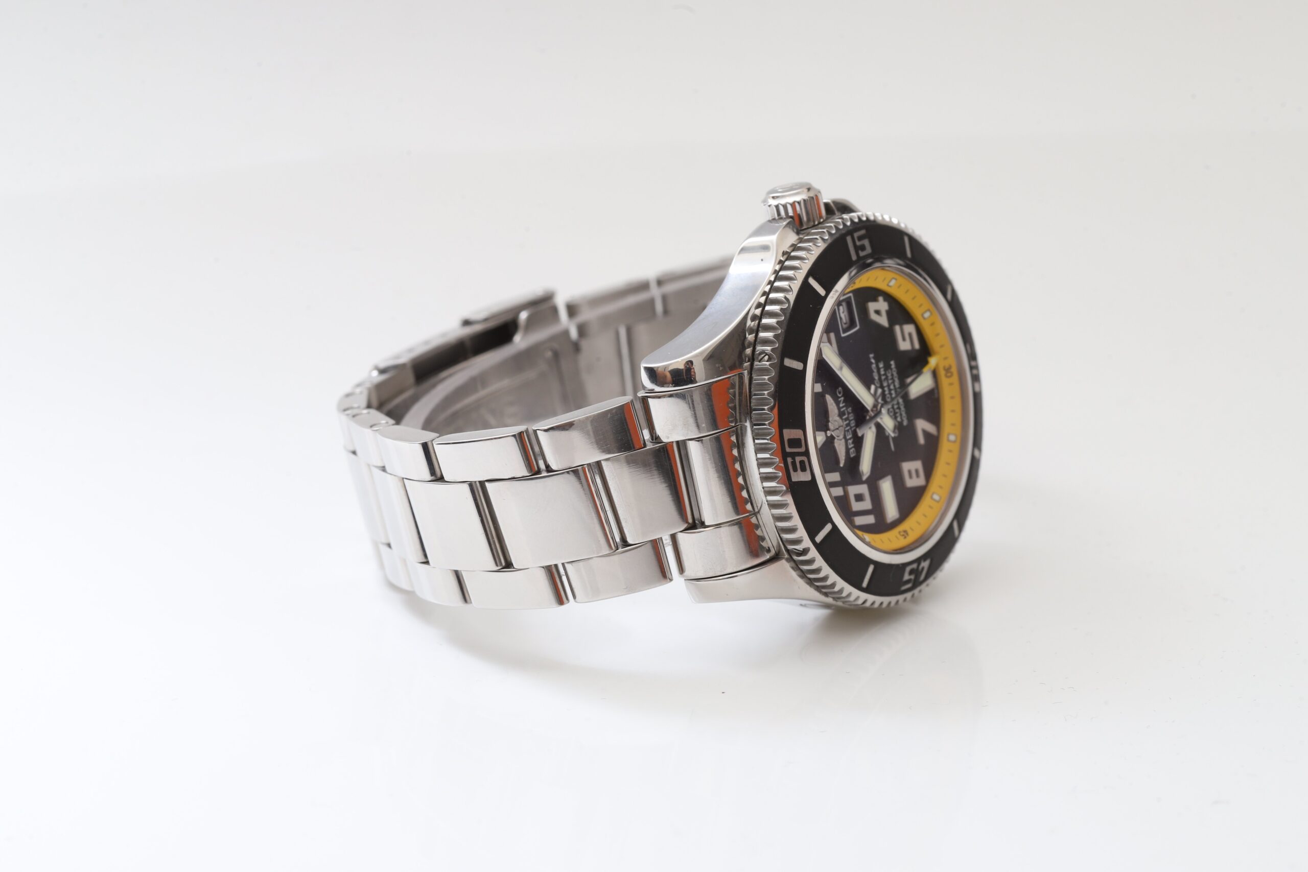 Breitling Superocean 42 Stainless Steel Automatic Yellow & Black