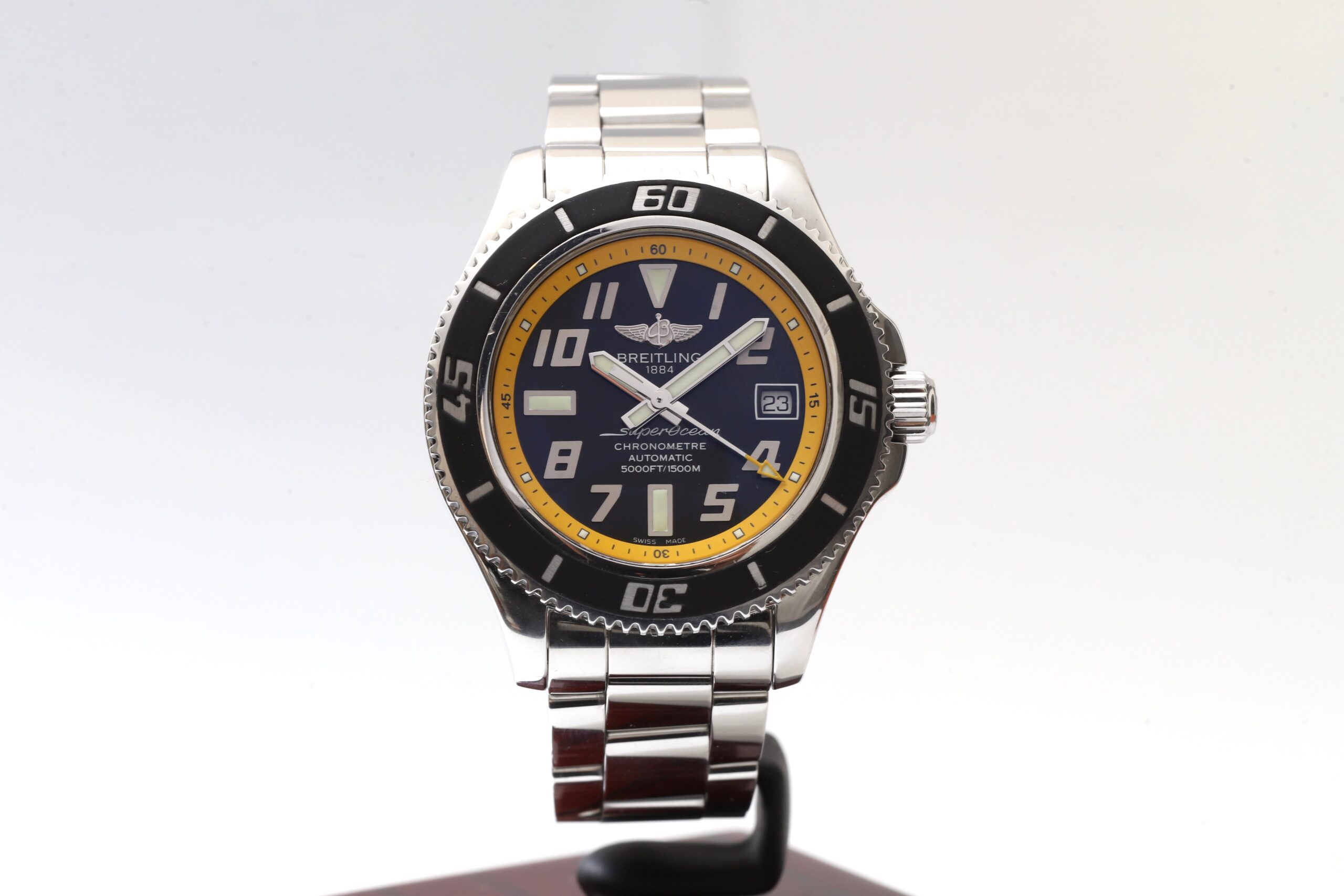 Breitling Superocean 42 Stainless Steel Automatic Yellow & Black