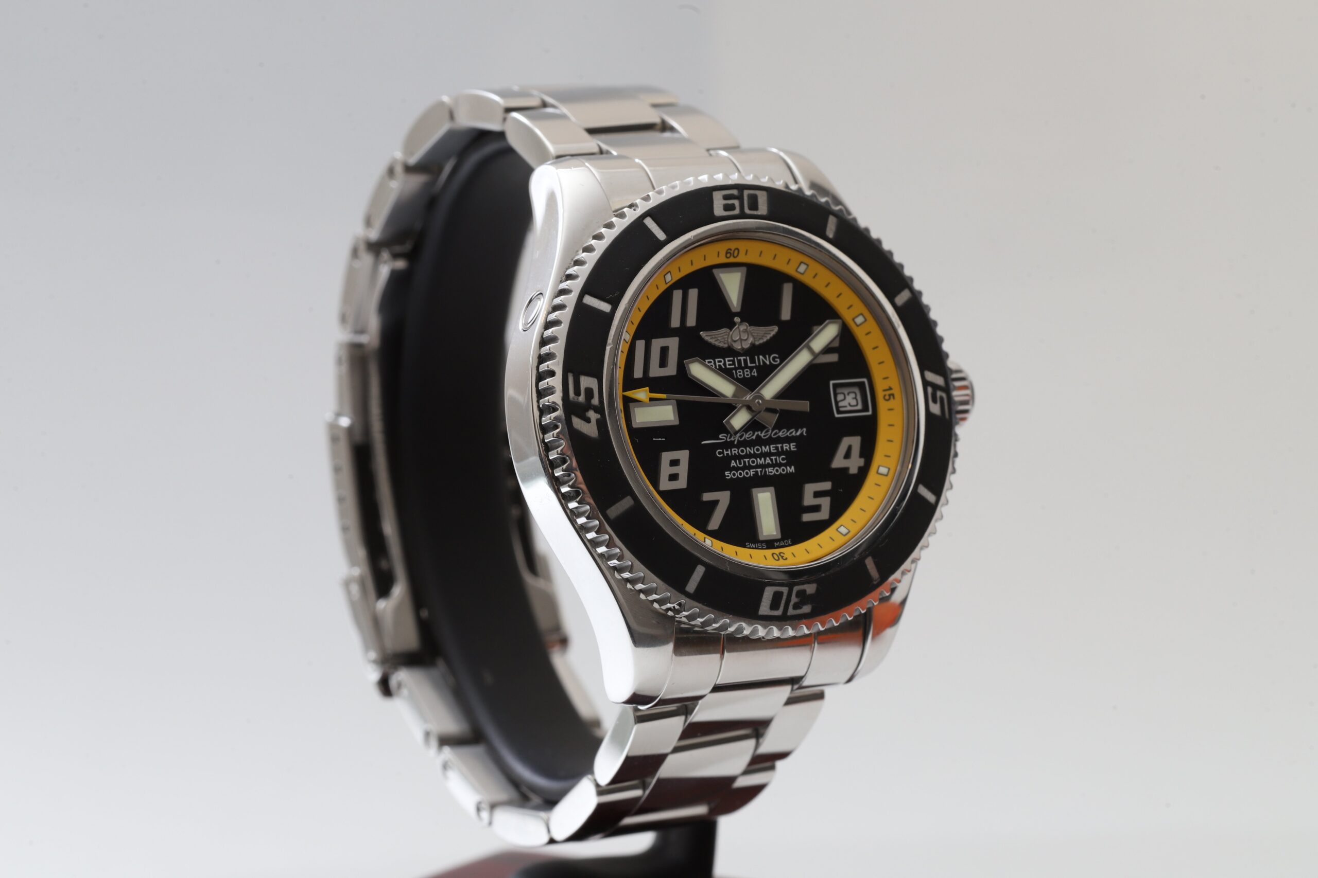 Breitling Superocean 42 Stainless Steel Automatic Yellow & Black