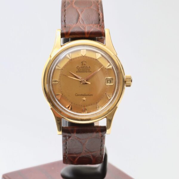 Omega Constellation Pie Pan Solid Yellow Gold 34mm Automatic Vintage 1959