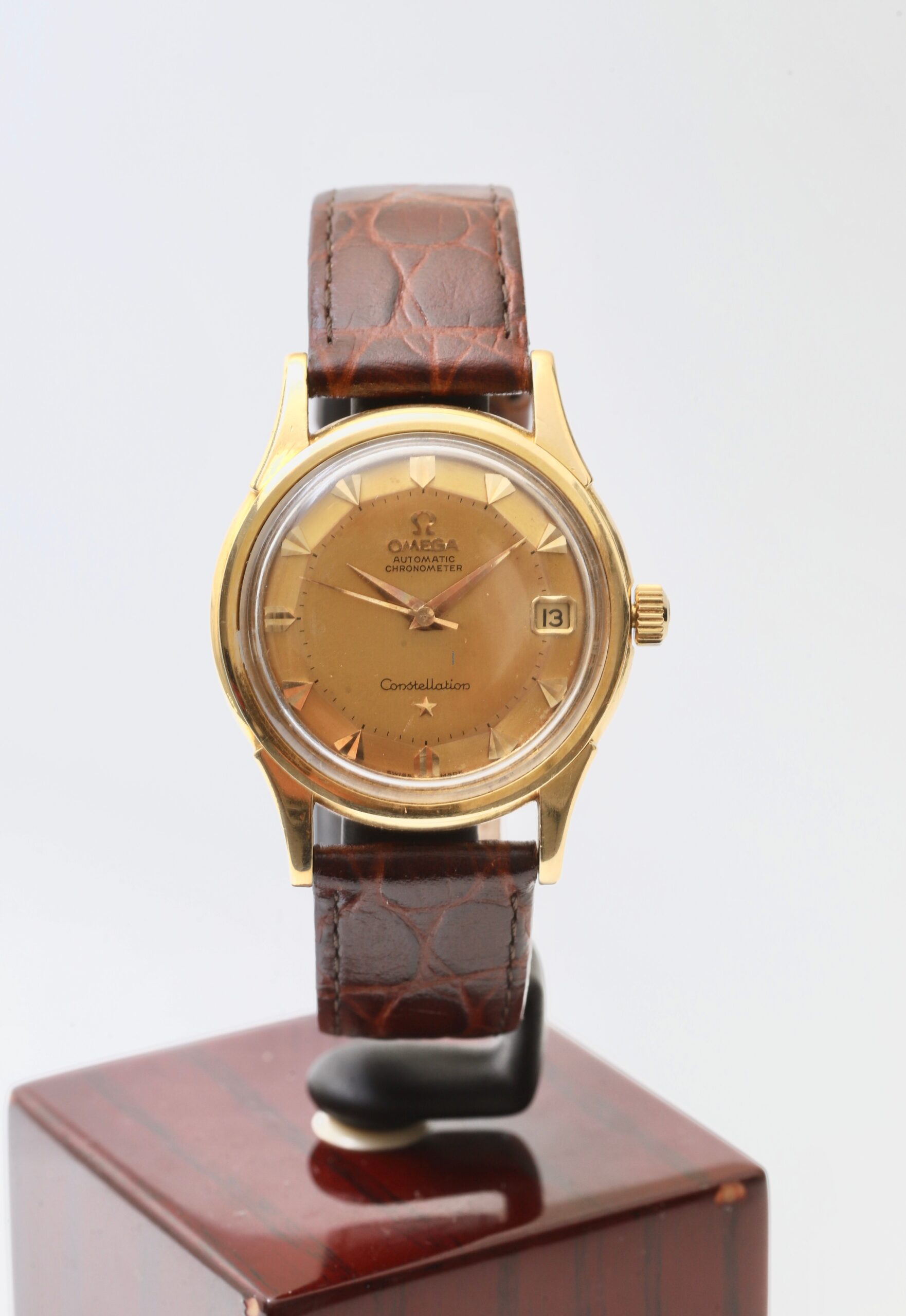 Omega Constellation Pie Pan Solid Yellow Gold 34mm Automatic Vintage 1959 Omega Constellation Pie Pan Solid Yellow Gold 34mm Automatic Vintage 1959