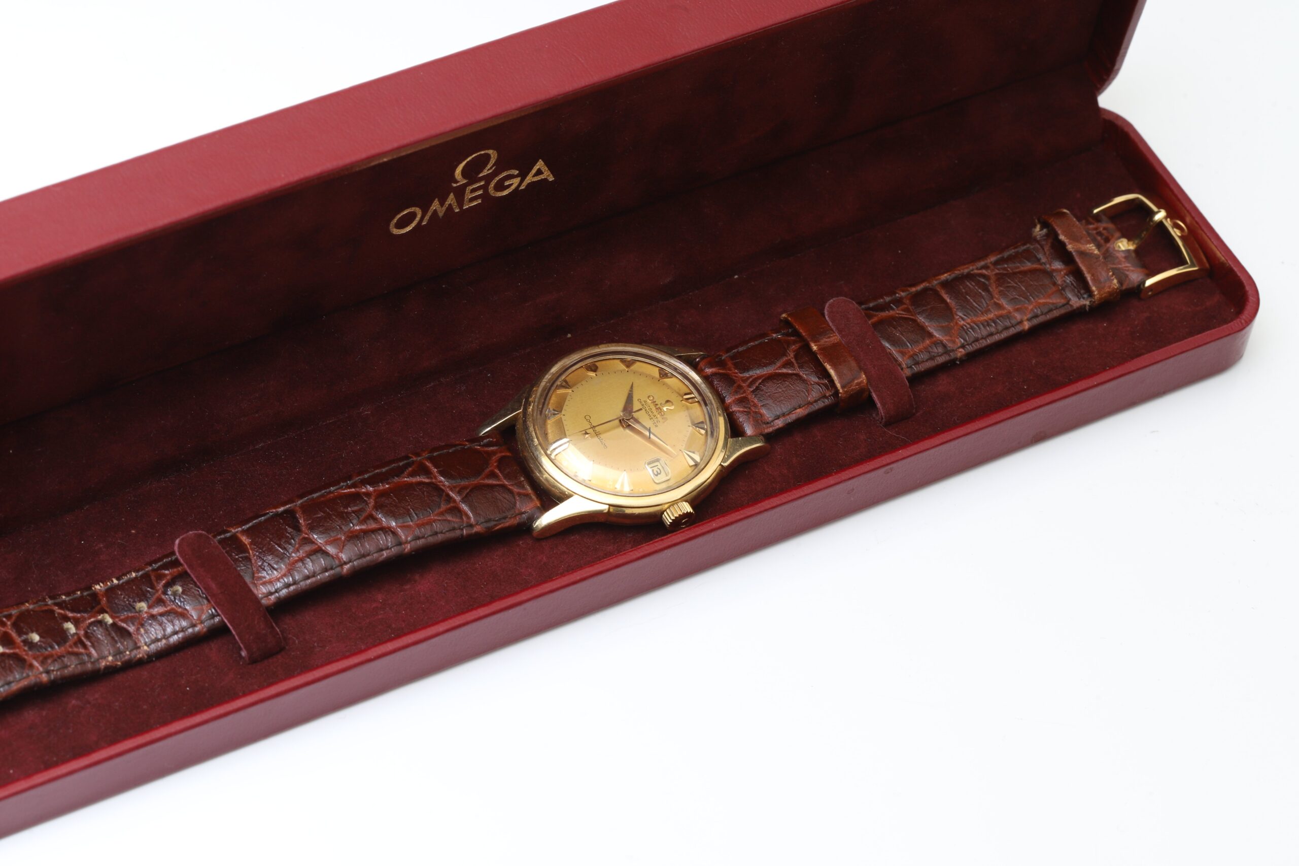 Omega Constellation Pie Pan Solid Yellow Gold 34mm Automatic Vintage 1959 Omega Constellation Pie Pan Solid Yellow Gold 34mm Automatic Vintage 1959