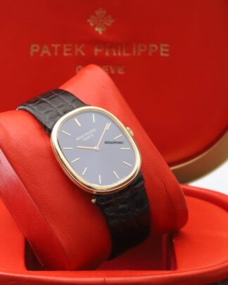 Patek Philippe Ellipse 18k Yellow Gold Manual Wind Blue Face