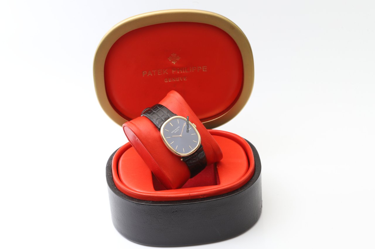 Patek Philippe Ellipse 18k Yellow Gold Manual Wind Blue Face Patek Philippe Ellipse 18k Yellow Gold Manual Wind Blue Face