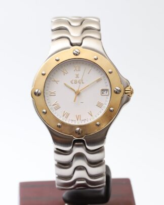 Ebel Sportwave 36mm Steel & Gold Quartz Mens Watch