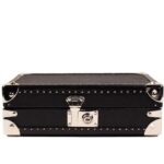 Petra Saffiano Black Watch Case for 8 Watches