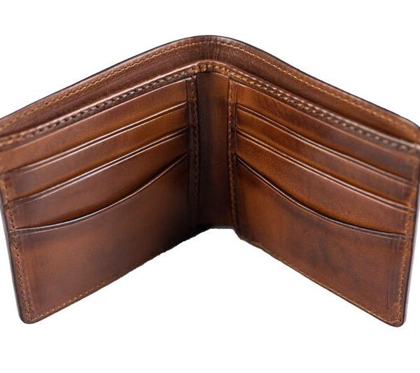 Bosphorus Leather Patina Light Brown Wallet Medium