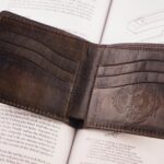 Bosphorus Leather Scripto Patina Green-Dark Brown Wallet