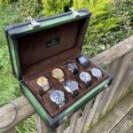 Petra Scripto Patina Green Watch Case for 8 Watches
