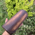 Hexagon Scripto Patina Java Brown Watch Roll for Three Watches