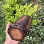 Hexagon Scripto Patina Java Brown Watch Roll for Three Watches
