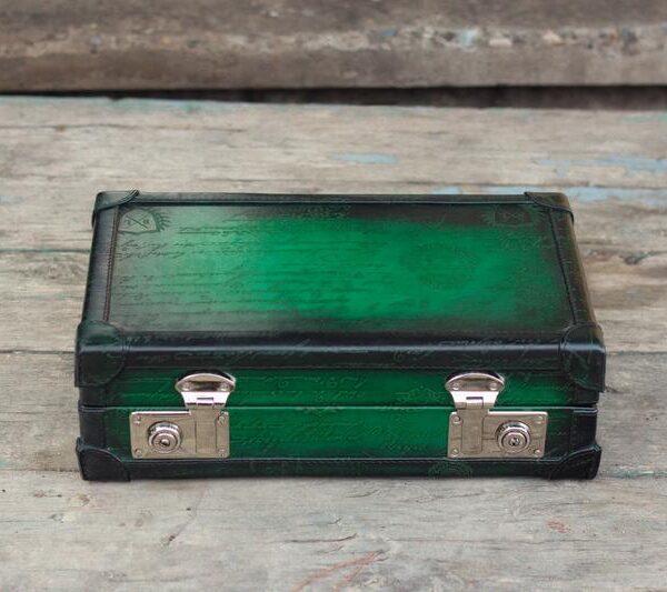 Petra Scripto Patina Green Watch Case for 8 Watches