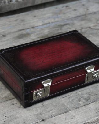Petra Scripto Patina Red Watch Case for 8 Watches