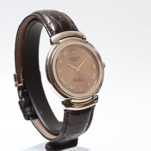 Rolex Cellini Cestello White Gold Pink Dial 36mm Mechanic