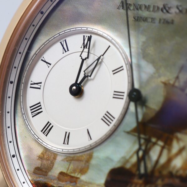 Arnold & Son Indiamen Enamel Dead Seconds Pink Gold 28 Limited Edition 44mm