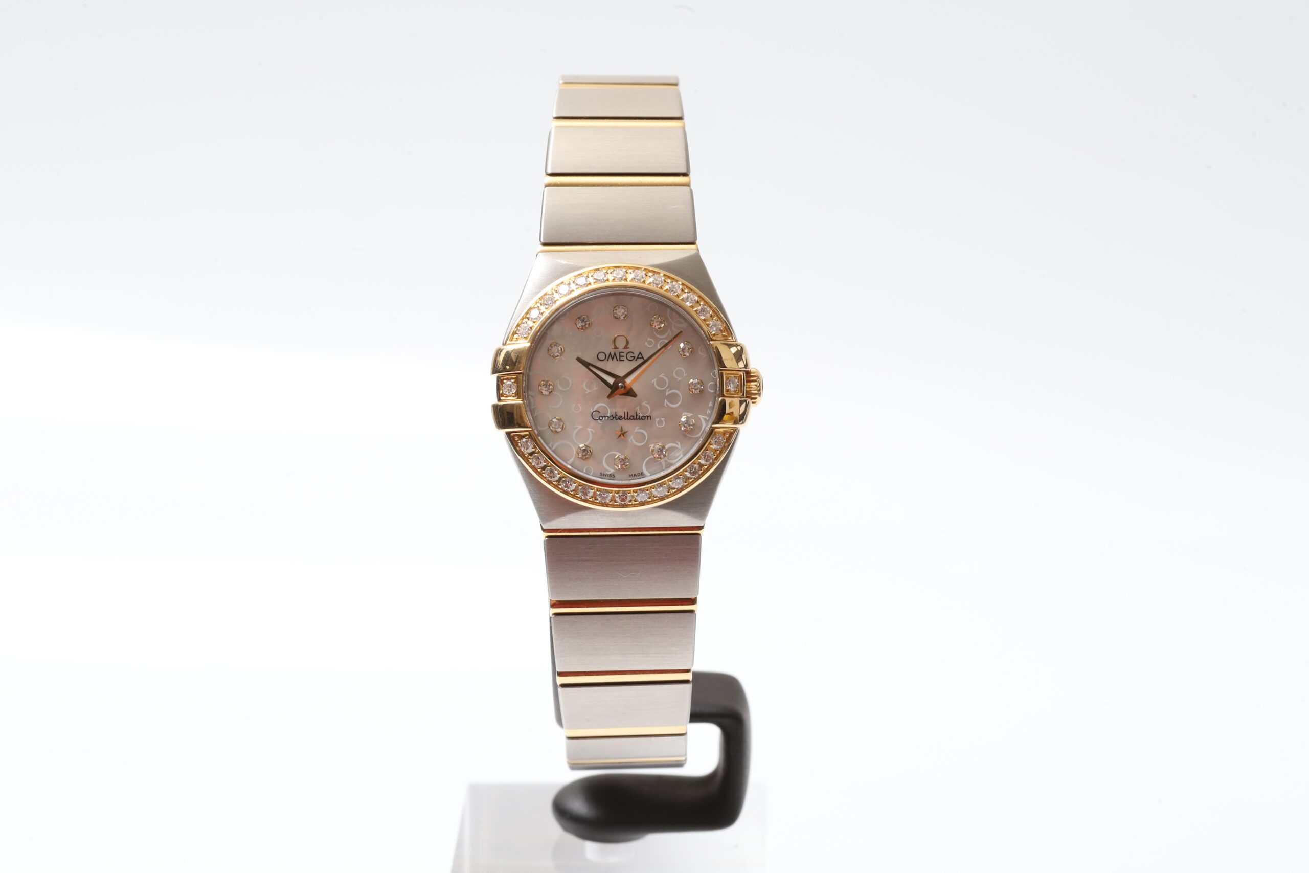 Omega Constellation Steel & Gold Mother of Pearl Diamonds 25mm