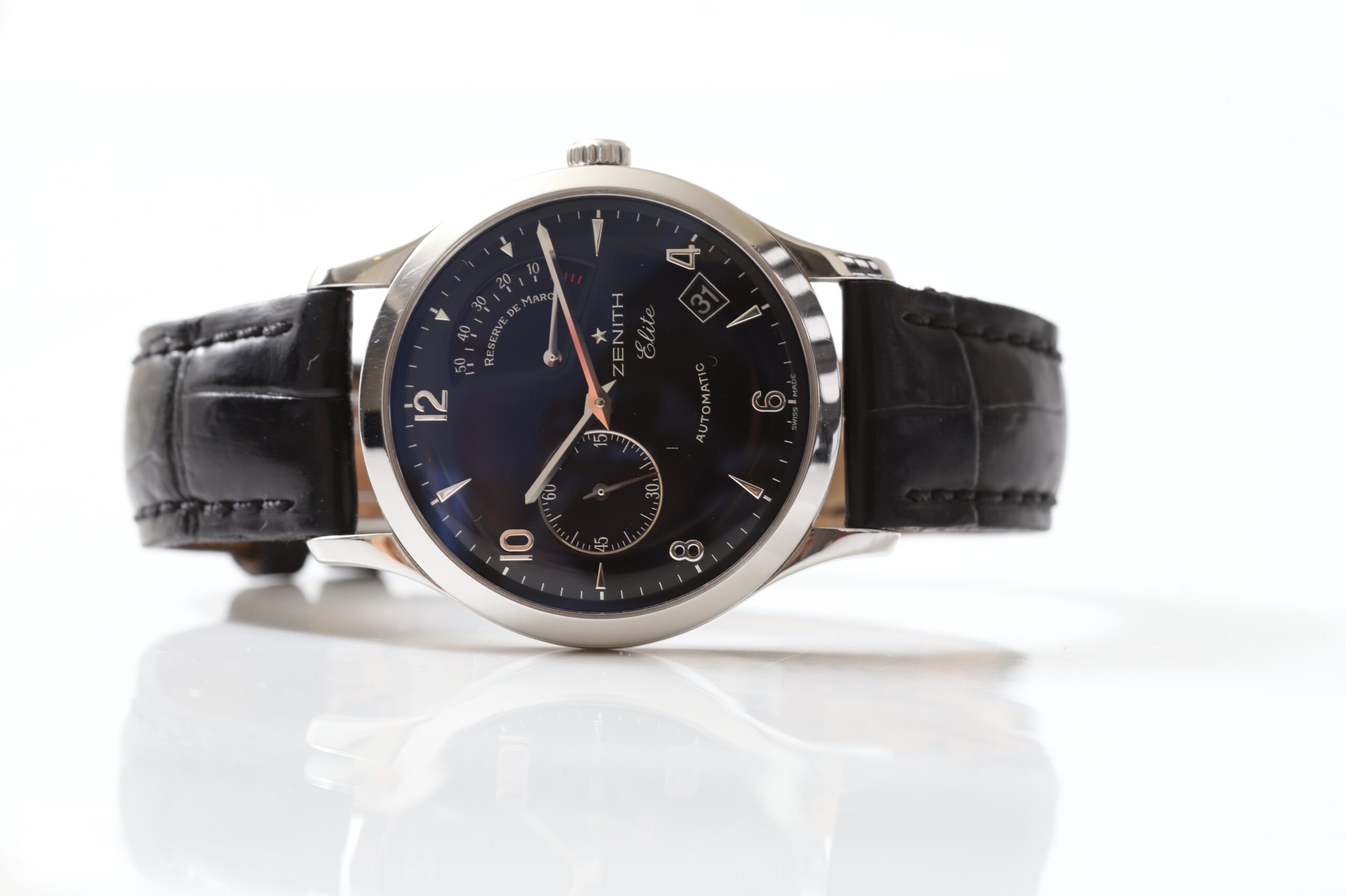 Zenith Elite Power Reserve 55 Hours Automatic Black