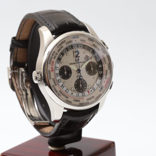 Girard Perregaux Ww.tc 43mm Wold Time Panda Dial Automatic Chronograph