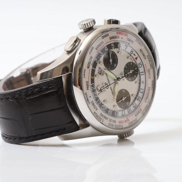 Girard Perregaux Ww.tc 43mm Wold Time Panda Dial Automatic Chronograph