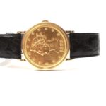 Piaget Coin Ten Dollars 1893 18k Yellow Gold 35mm Manual Wind