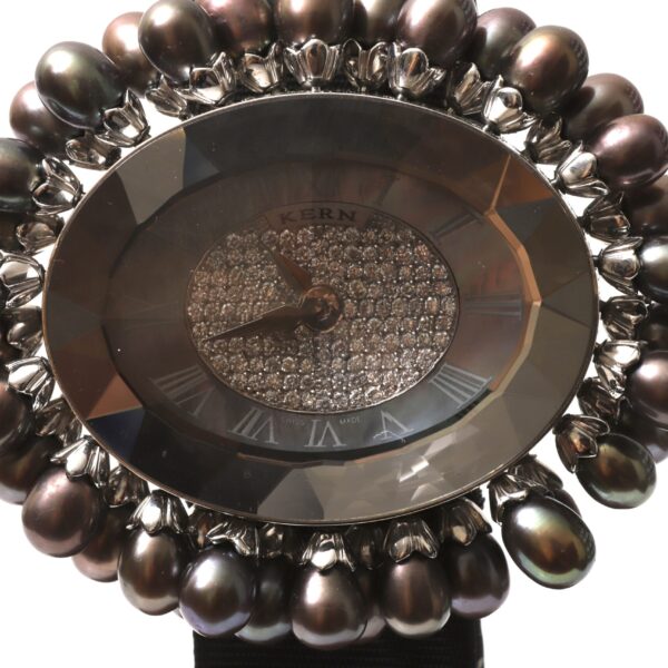 Kern Les Briolettes Pearl Drops 18k White Gold Diamonds