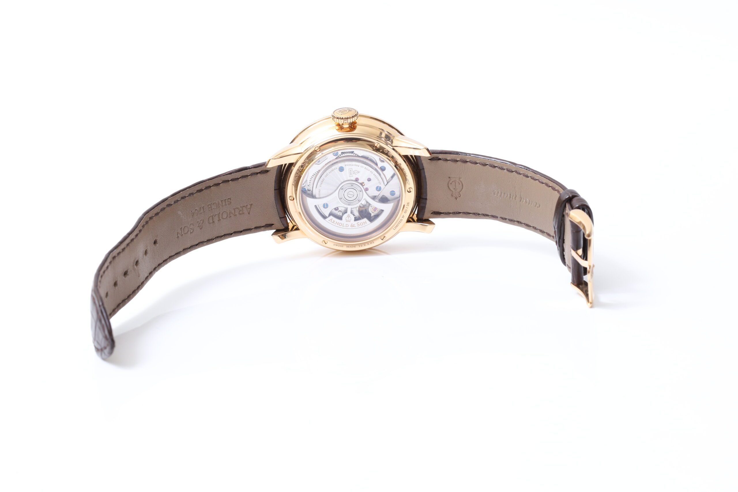 Arnold & Son Indiamen Enamel Dead Seconds Pink Gold 28 Limited Edition 44mm Arnold & Son Indiamen Enamel Dead Seconds Pink Gold 28 Limited Edition 44mm