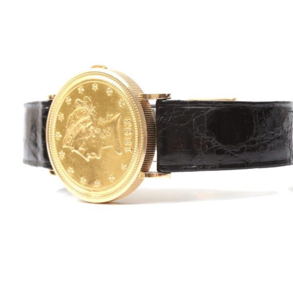 Piaget Coin Ten Dollars 1893 18k Yellow Gold 35mm Manual Wind