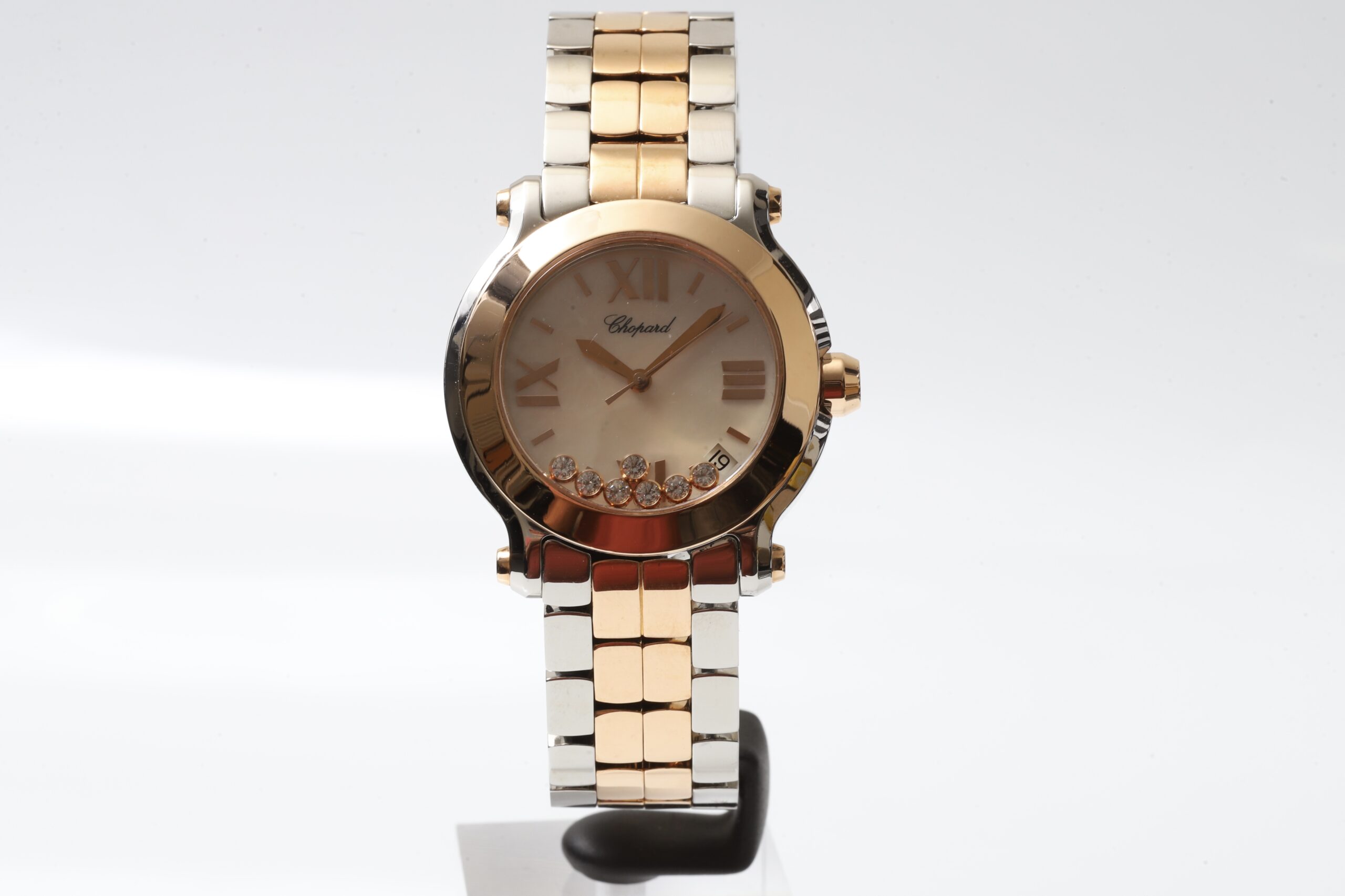 Chopard Happy Sport Diamonds Rose Gold Mother of Pearl Dial 36mm