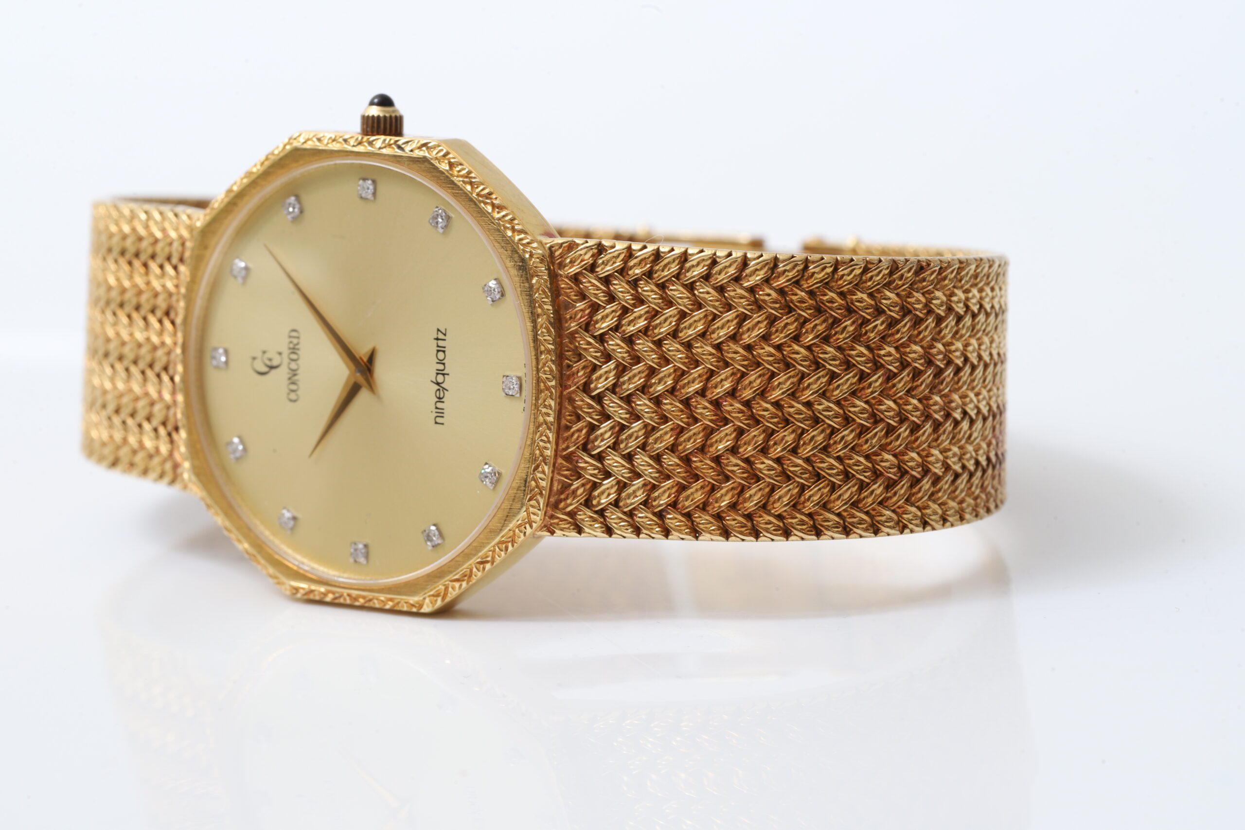 Concord Nine/Quartz Mariner S.B. Williams Edition 18k Yellow Gold Diamonds 35mm