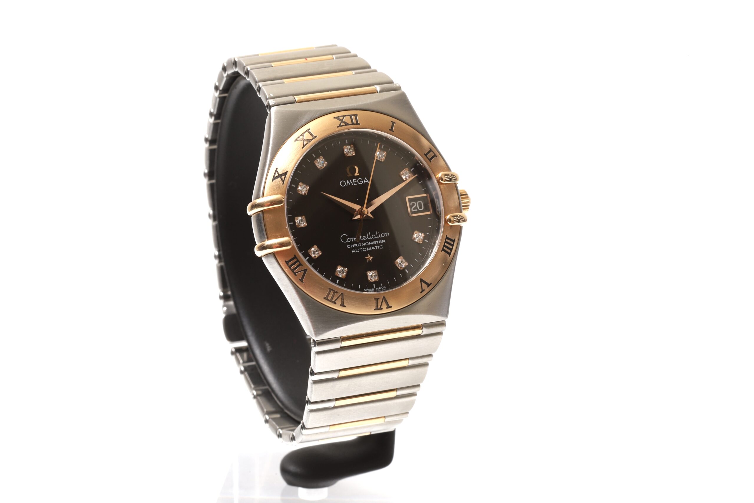 Omega Constellation 95 Chronometer Steel & Gold Automatic 35mm Chocolate Dial