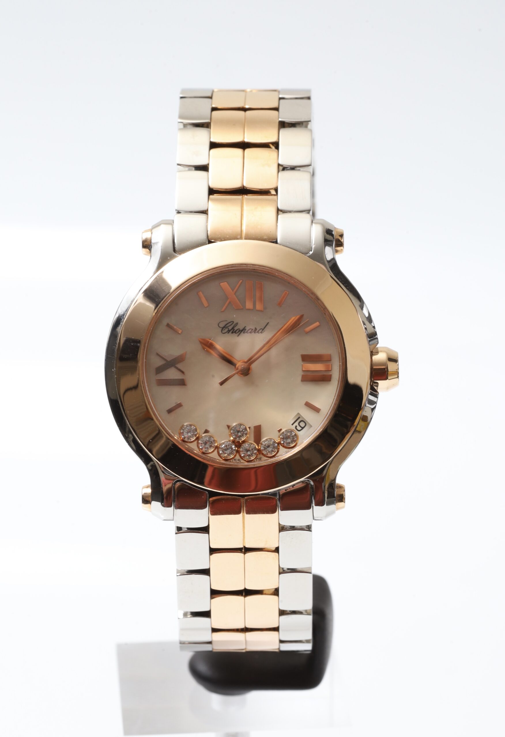 Chopard Happy Sport Diamonds Rose Gold Mother of Pearl Dial 36mm