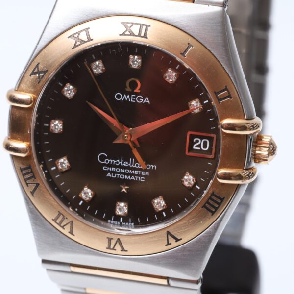 Omega Constellation 95 Chronometer Steel & Gold Automatic 35mm Chocolate Dial