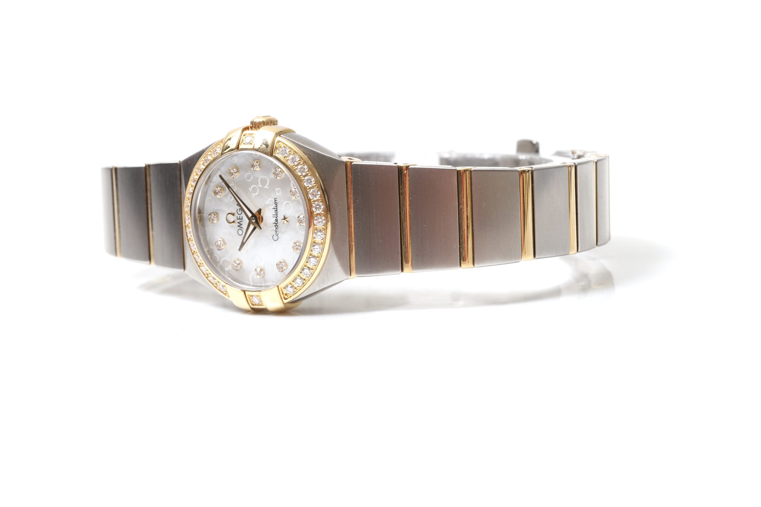 Omega Constellation Steel & Gold Mother of Pearl Diamonds 25mm