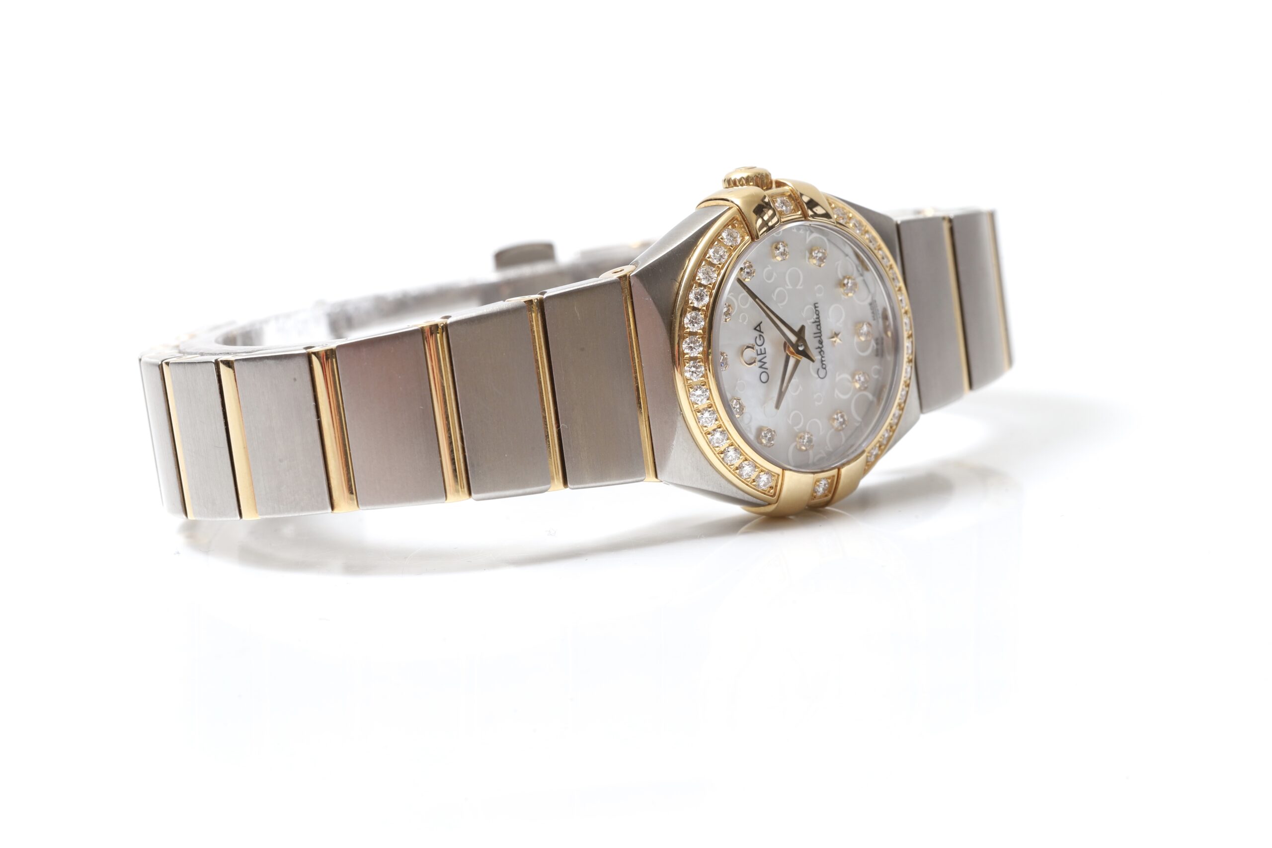 Omega Constellation Steel & Gold Mother of Pearl Diamonds 25mm