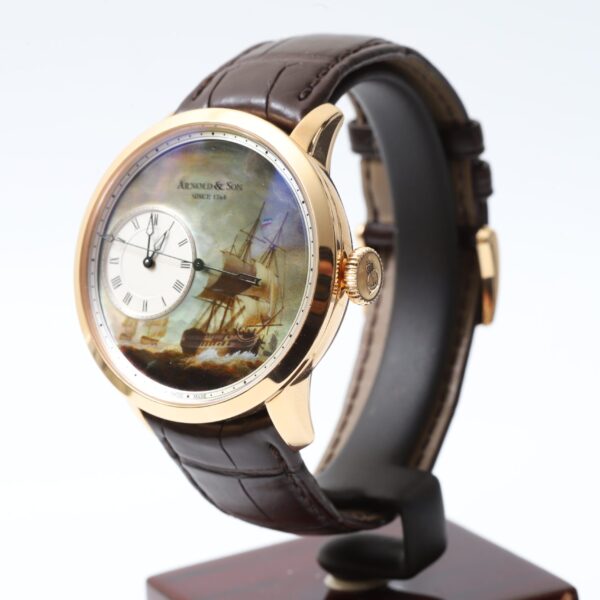 Arnold & Son Indiamen Enamel Dead Seconds Pink Gold 28 Limited Edition 44mm