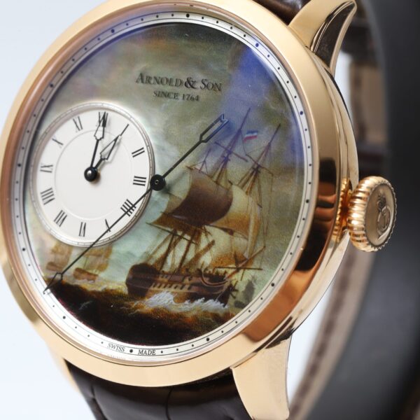 Arnold & Son Indiamen Enamel Dead Seconds Pink Gold 28 Limited Edition 44mm