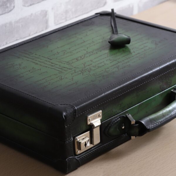 Bosphorus Leather Watch Collector Case Green For 15 Watches