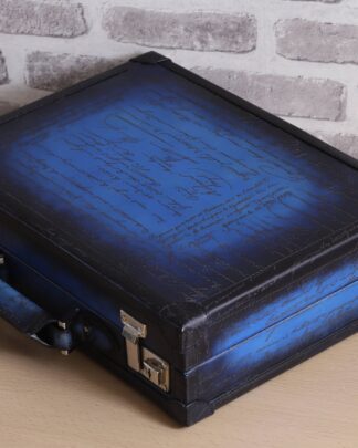 Bosphorus Leather Watch Collector Case Blue For 15 Watches