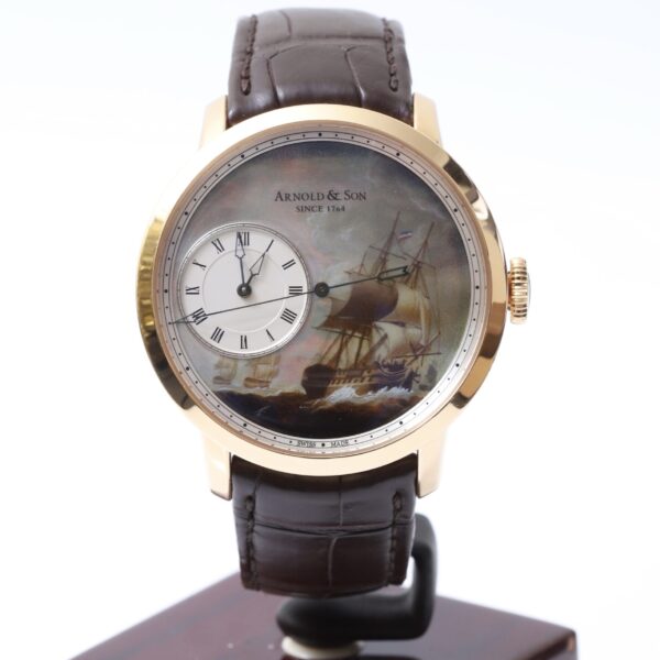 Arnold & Son Indiamen Enamel Dead Seconds Pink Gold 28 Limited Edition 44mm